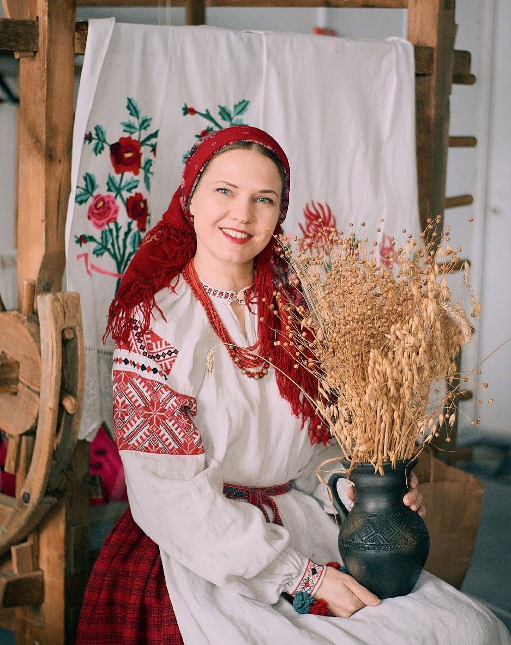 Women in Slavic costumes in Austin
