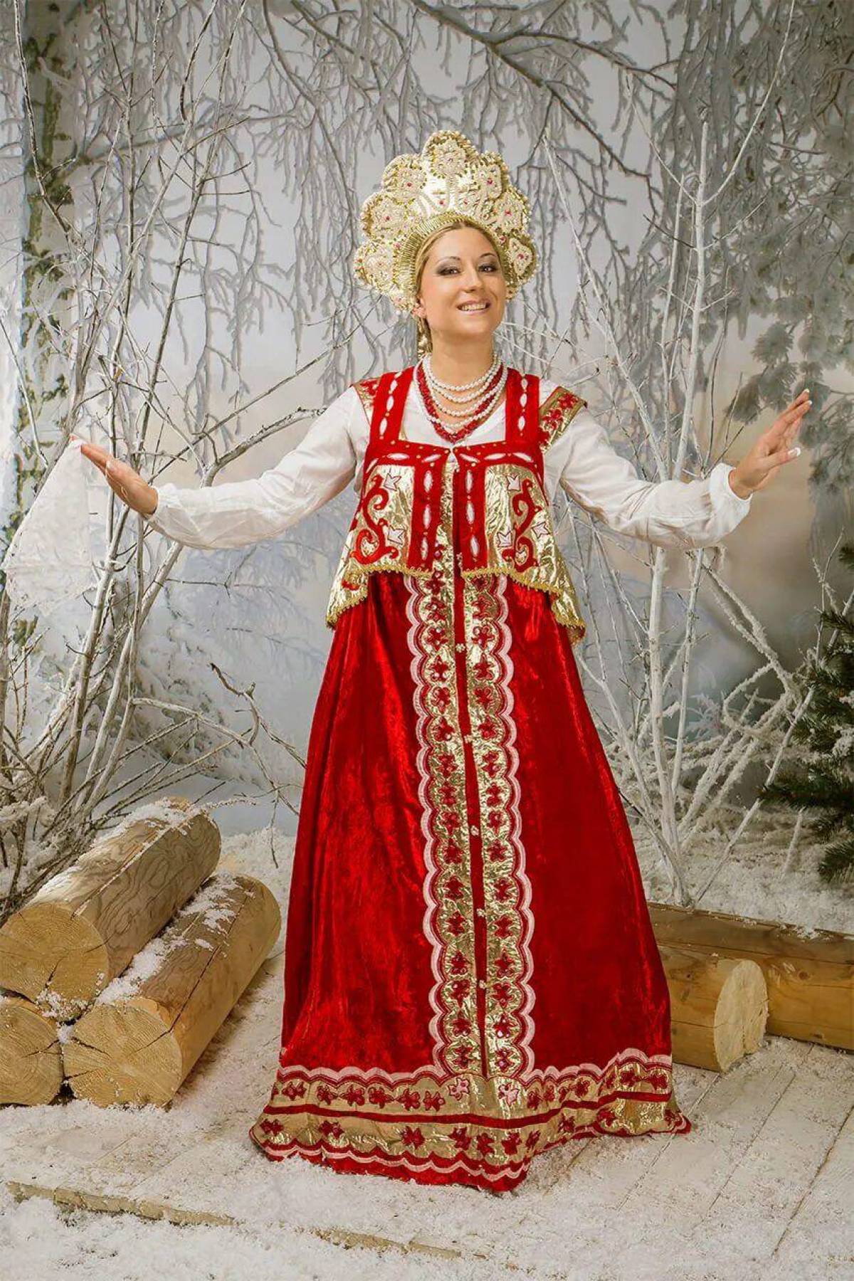 Girls in Slavic costumes in Austin