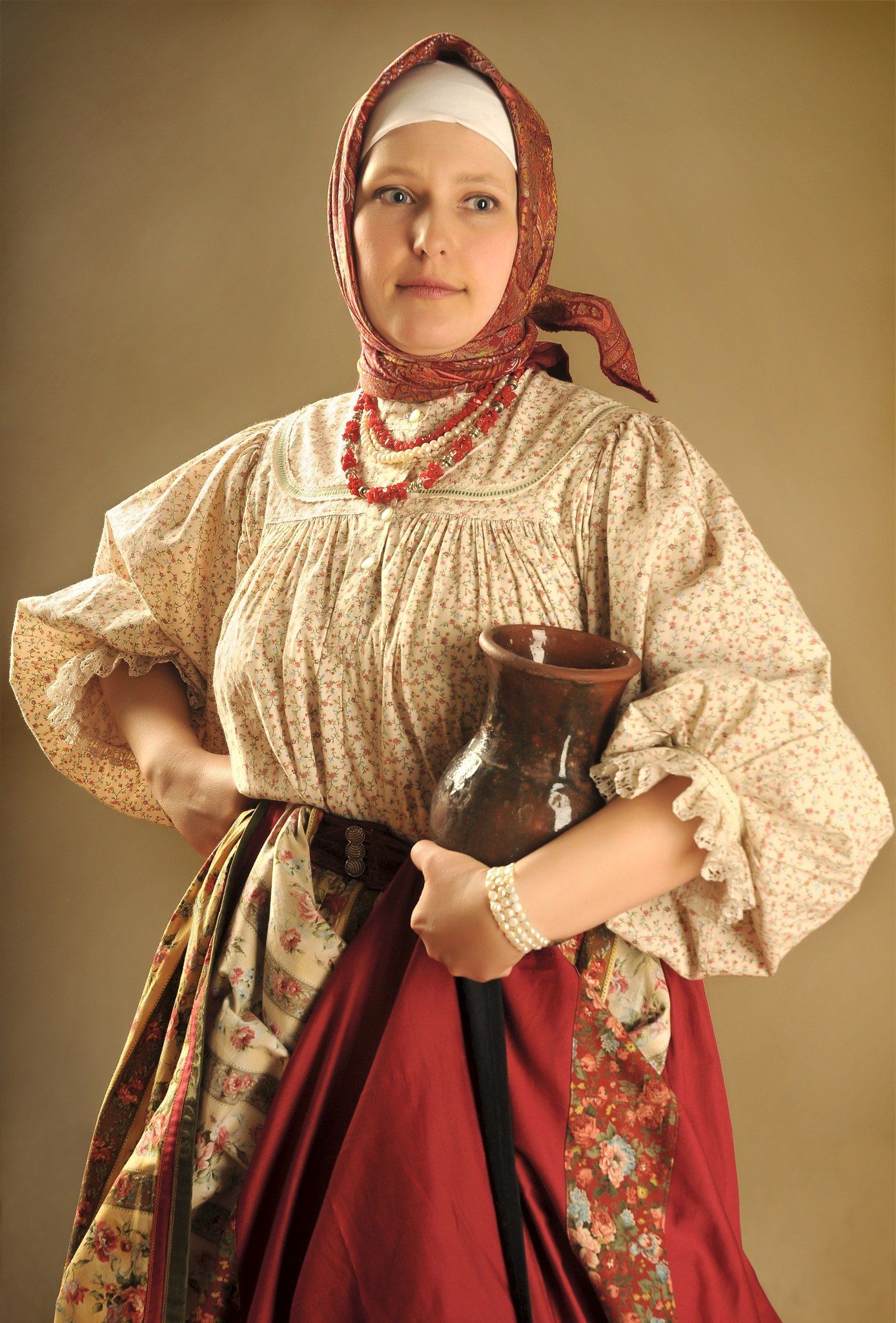 Girls in Slavic costumes in Austin